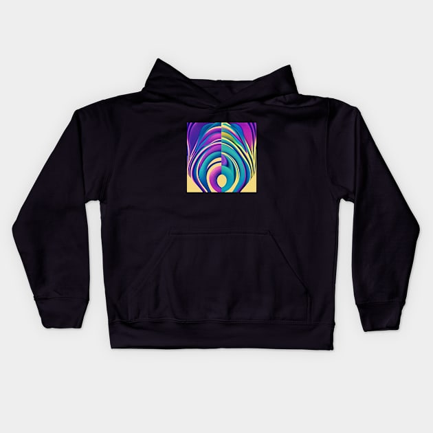 Dual Abstraction Kids Hoodie by ArtistsQuest